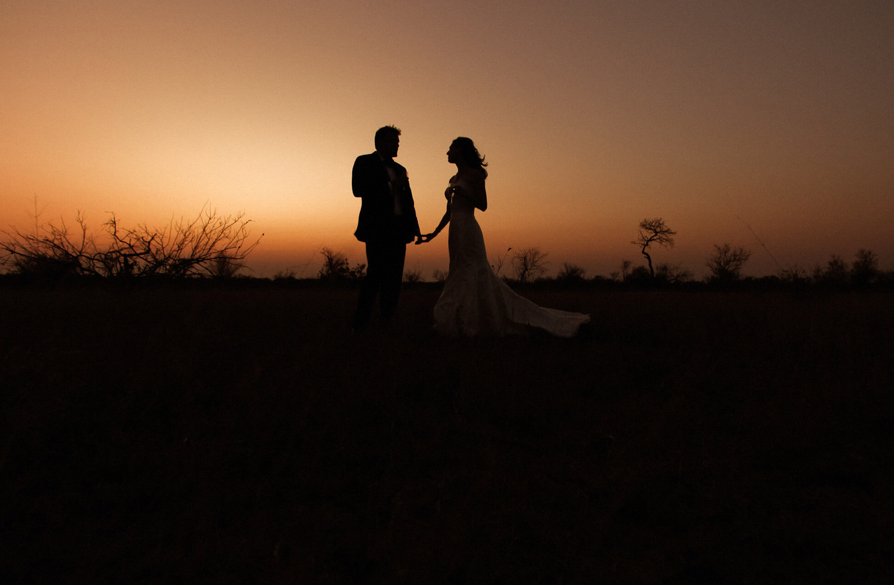 Bush wedding landscape