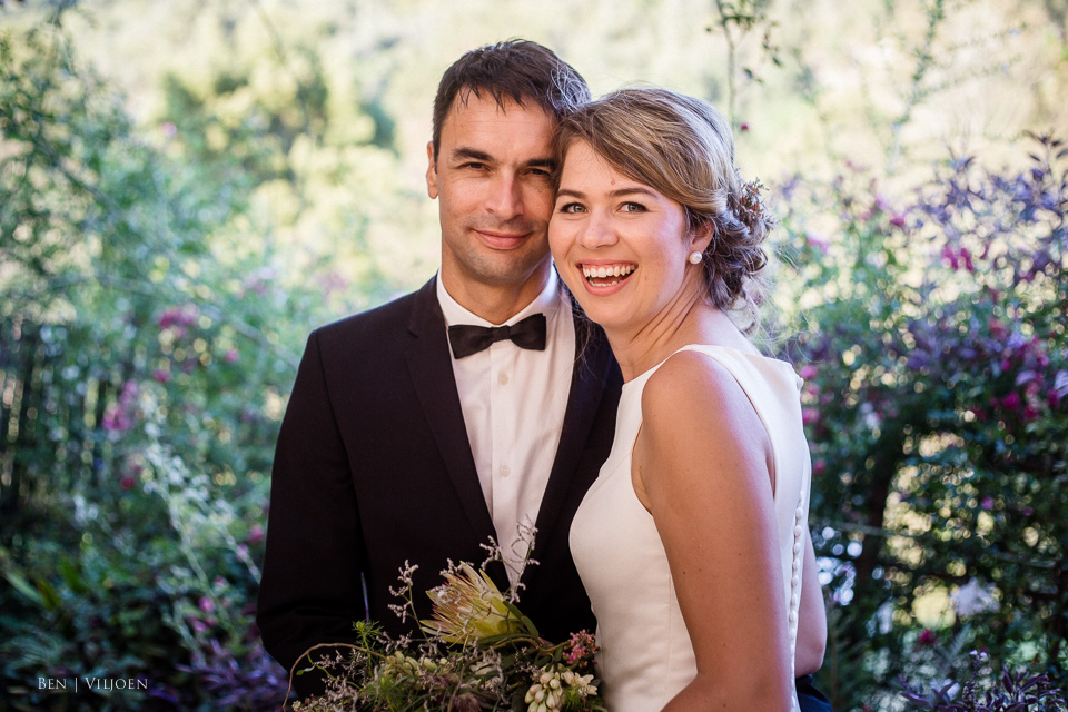 bridal portraits at Rose pavillion Plettenberg Bay