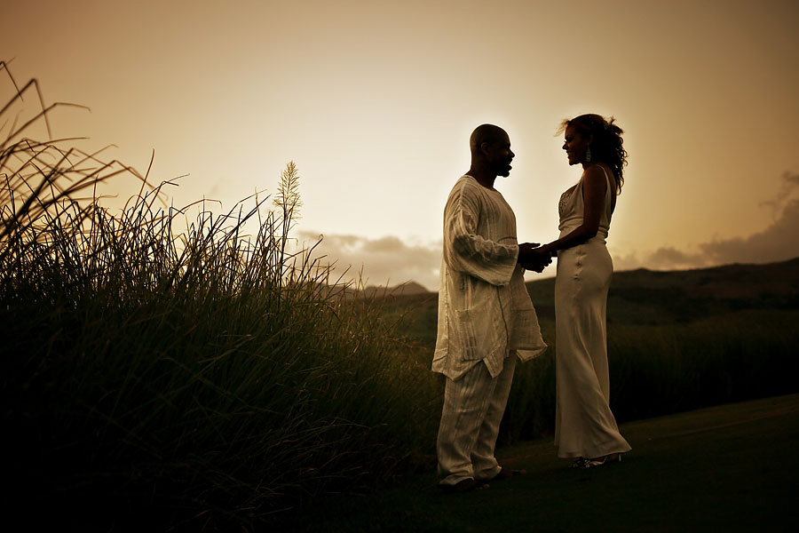 Mauritius sunset wedding photograph