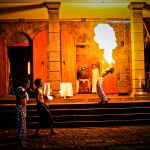 Fire blowers at LeTelfair chateau